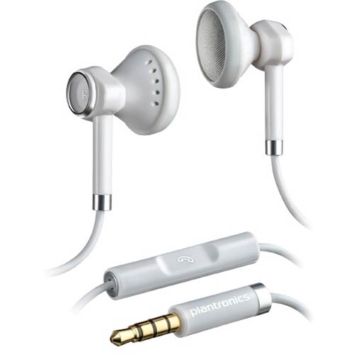 Plantronics BackBeat 116 White Stereo Headphones w/ Mic
