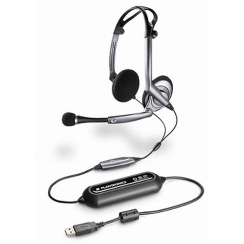 AUDIO 400 DSP | .Audio 400 DSP Foldable USB Headset W/ Audio Control Software, Digital Enhanced Sound, Two Ear Stereo Sound, And a Adjustable Mic | Plantronics | DSP400, 76921-01, DSP, AUDIO 400, 76921-11