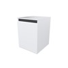 AVFI Single 12U Rack Credenza - Designer White, White
