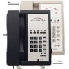 TeleMatrix 3300MWD5 - 1-Line 5 Button SP - Black