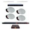 Biamp MTR Large Room Ceiling Mic Bundle w/White Microphones & QuickStart