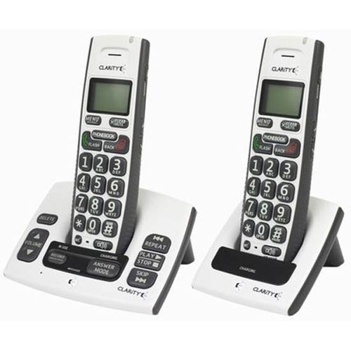 Clarity D613C DECT 6.0 Loud Cordless Phone w/ Answering Machine & Additional Handset