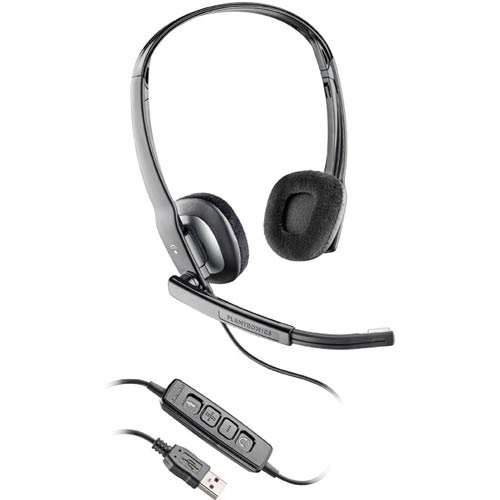 Blackwire C220 | USB Noise Canceling Binaural Headset for Unified Communications | Plantronics | 80299-03, UC Headset, Unified Communications Headset, Blackwire Headset, USB Headset, Computer Headset