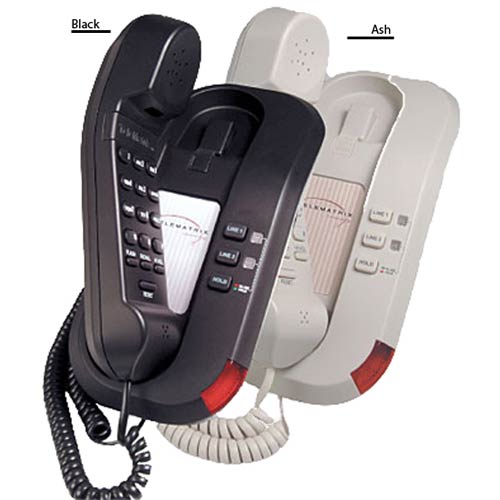 Telematrix Trimline2L A 2-Line Trimline Hospitality Phone - Ash