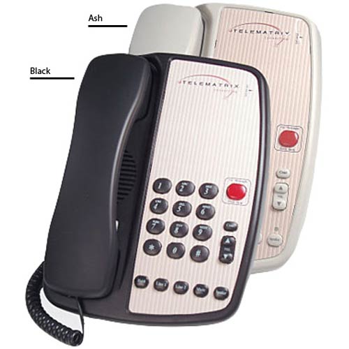 Telematrix 3002MWS B 2-Line Hospitality Speakerphone - Black