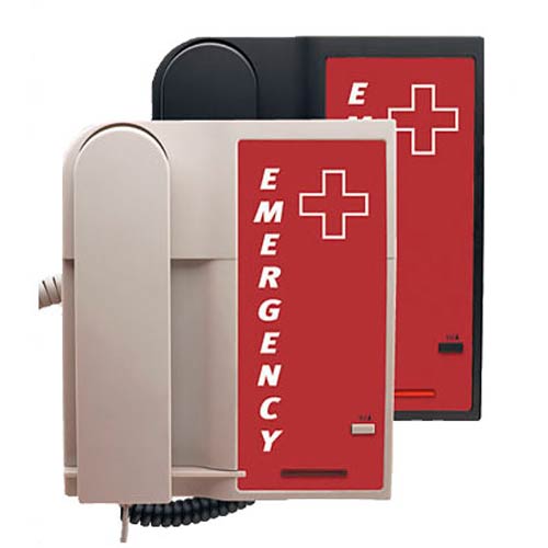Scitec Aegis-LBE-09  A Single-line Emergency Phone with Full-length Faceplate - Ash