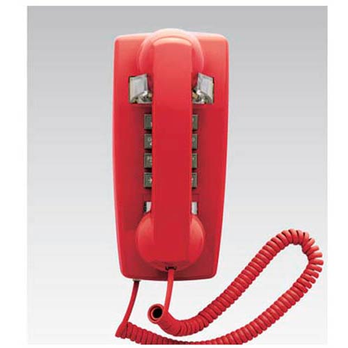Scitec 2554E R Single-line Emergency Wall Phone - Red