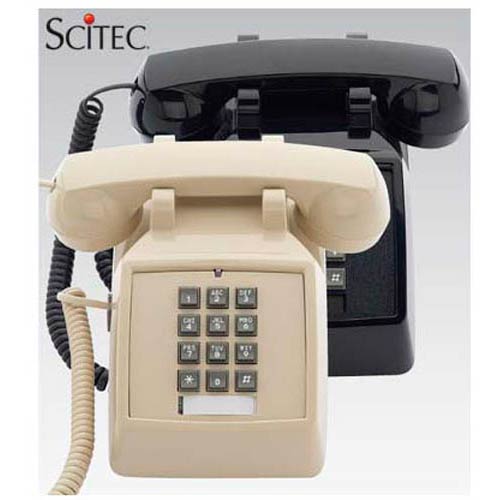 Scitec 2510D B Single-line Desk Phone - Black