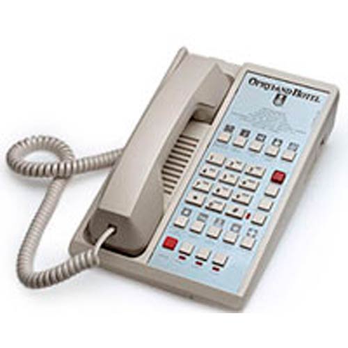Teledex Diamond L2-10E B 2-line Hospitality Phone with 10 Guest Service Buttons - Black