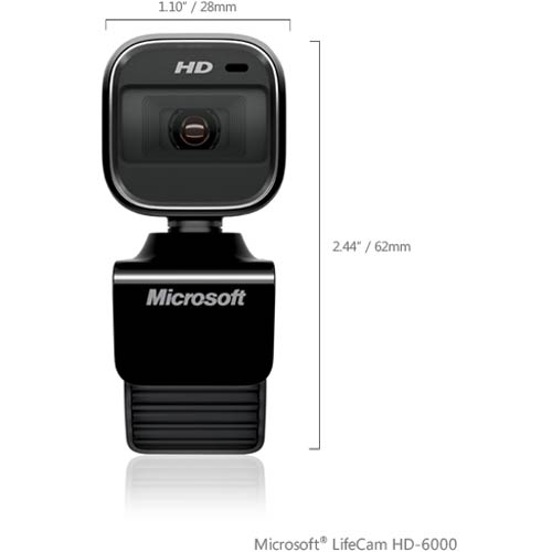 Microsoft LifeCam HD-6000 720p HD Webcam for Notebooks