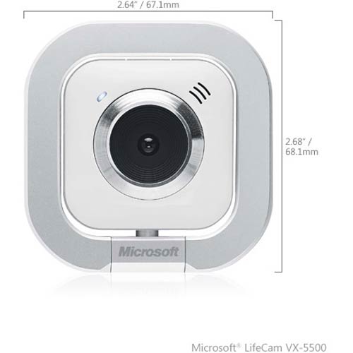 Microsoft LifeCam VX-5500 Webcam with Interchangeable Faceplates