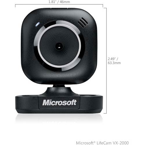 Microsoft LifeCam VX-2000 Webcam with VGA video sensor