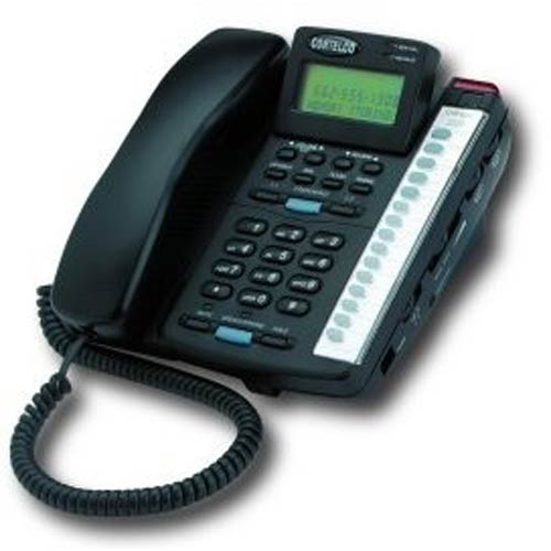 ITT-222000-TP2-27E Colleague Corded Phone W/ CID-BLACK - Two line corded telephone with Caller ID