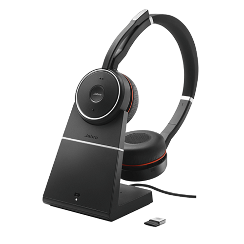 Jabra Evolve 75 MS Headset w/ Stand