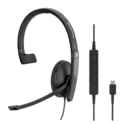 Sennheiser SC 130 USB-C Headset | Monaural Wired Headset