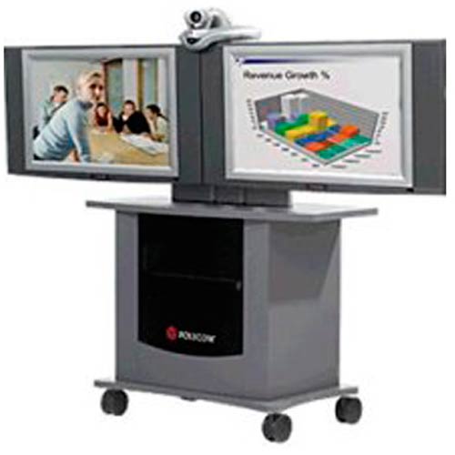 Polycom 2215-22617-001 Media Cart with dual 34