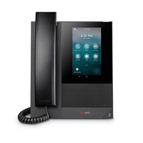 HP Poly CCX 400 Media Phone, Open SIP, PoE