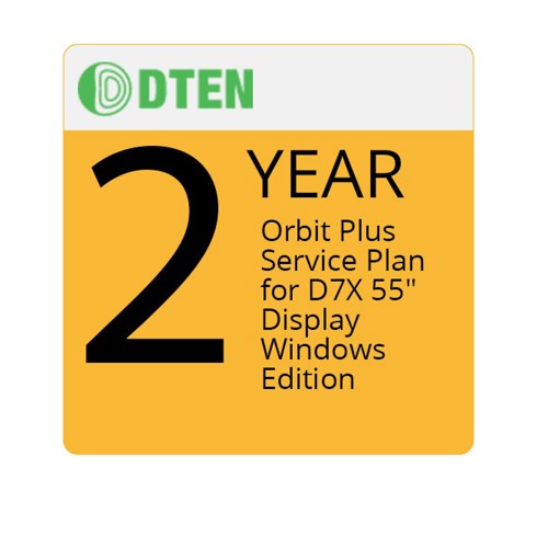 DTEN D7X 55 Windows Orbit Pro 2 Year Plan