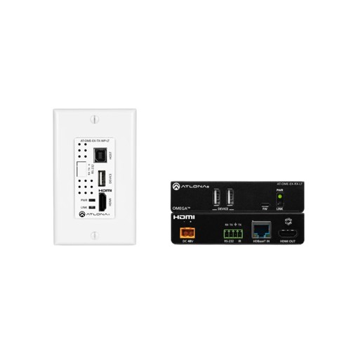 Atlona Omega 4K/UHD HDMI Over HDBaseT TX Wallplate/RX, White