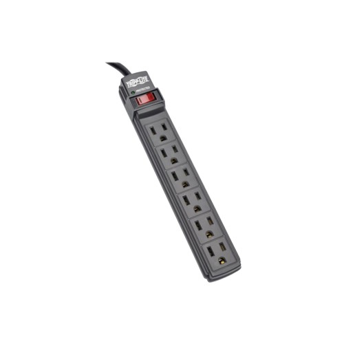 Tripp Lite 15A-AC 120V-output connectors: 6-black, Black