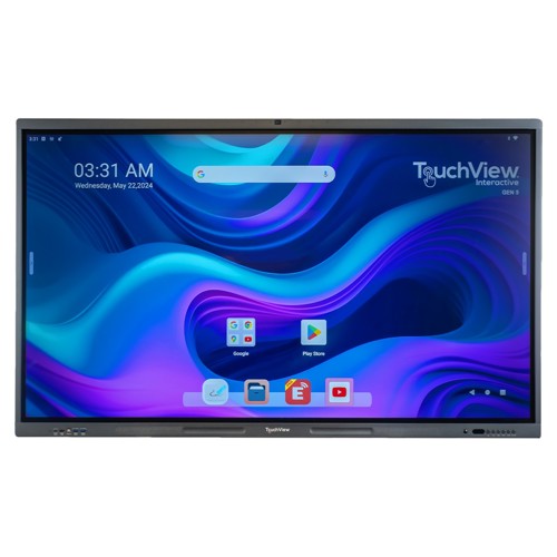 TouchView Interactive 75IN 4K UHD Interactive Panel, Black