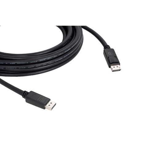 Kramer DisplayPort 1.2 cable with Latches -3', Black
