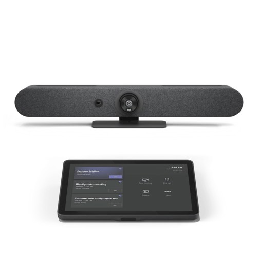 Logitech Android Small Room - Logitech Rally Bar Mini with Logitech Tap IP - Graphite, Black