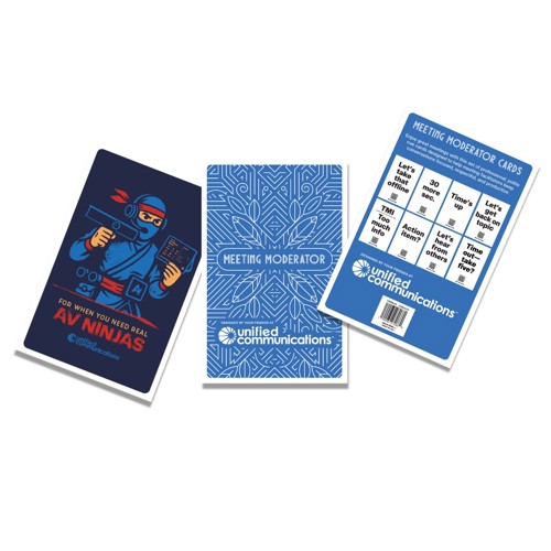 Meeting Moderator Cards by UnifiedCommunications, Blue