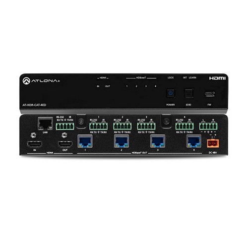 Atlona 4K/HDR HDMI 2.0b HDBaseT HDMI 1X4 Distribution Amplifier