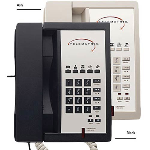 TeleMatrix 3300MWD5 - 1-Line 5 Button SP - Black