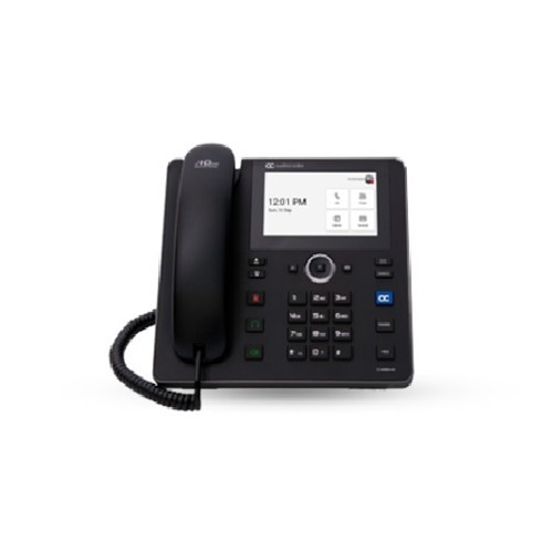 Audiocodes Teams C455HD IP-Phone PoE GbE black with an external power supply black