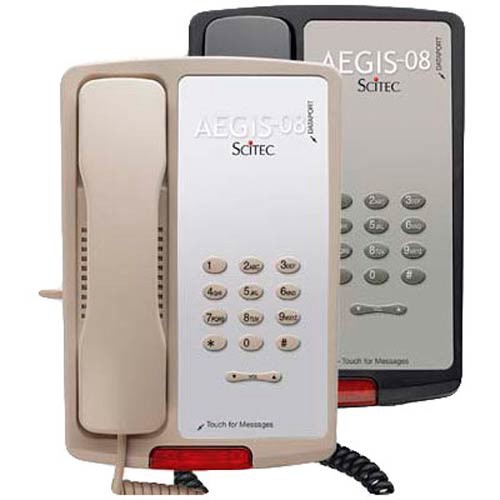 Scitec Aegis P-08 1L hospitality Phone - Black